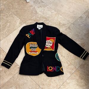 Vintage Chic Black Blazer